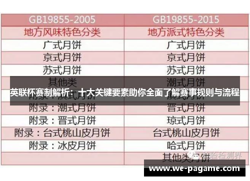 英联杯赛制解析：十大关键要素助你全面了解赛事规则与流程
